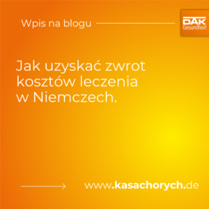 Jak uzyskać zwrot kosztów leczenia w Niemczech